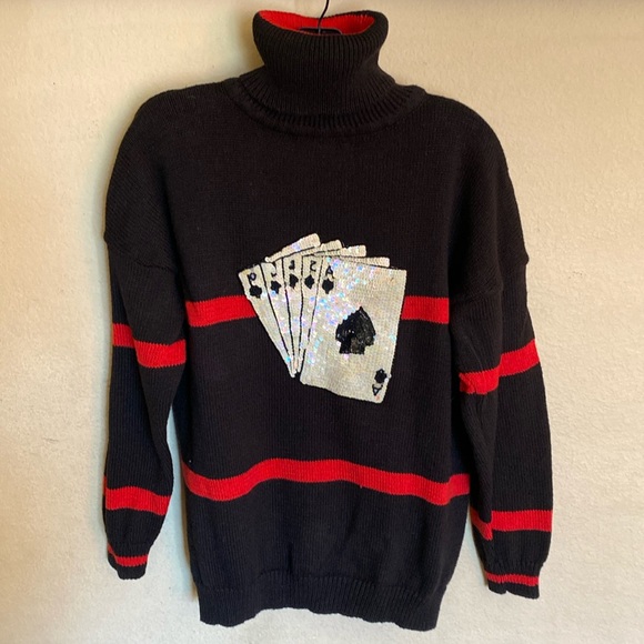 Pronto Moda Vintage Royal Flush Sweater - Picture 1 of 5